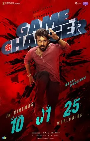 Game Changer 2025 Hindi (ORG 5.1) + Telugu Movie Poster