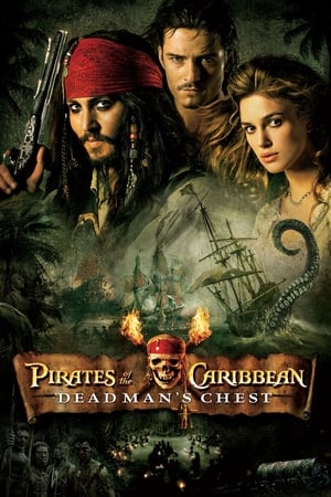 Pirates of the Caribbean Dead Man's Chest (2006) 100mb Hindi Dual Audio movie Download Movie Poster